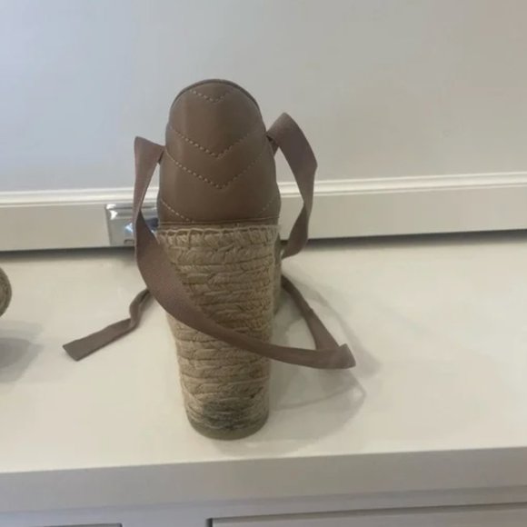 Gucci Marmont Leather GG Platform Espadrille Wedges - Picture 6 of 15